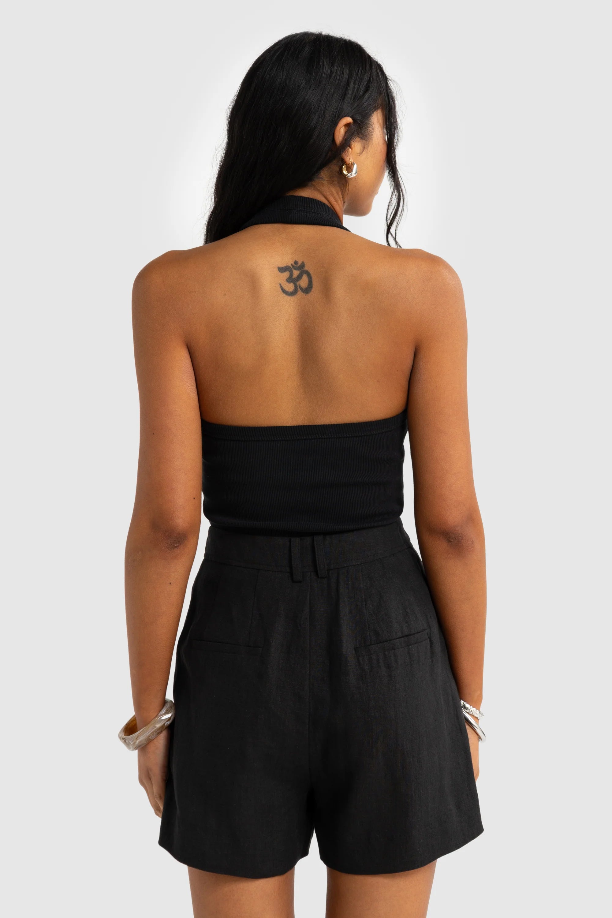ORTC Savannah Linen Shorts - Black