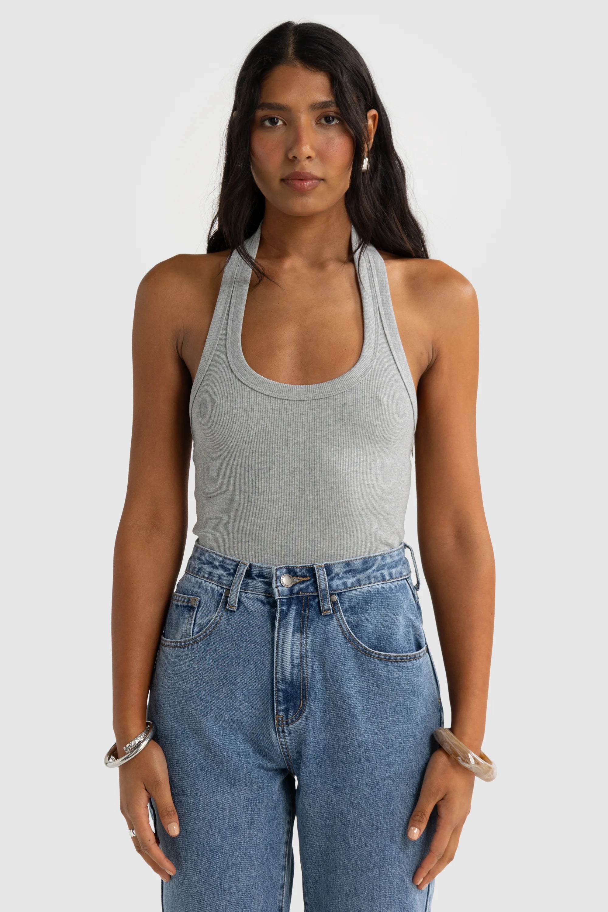 ORTC Sunday Halter Tank - Grey