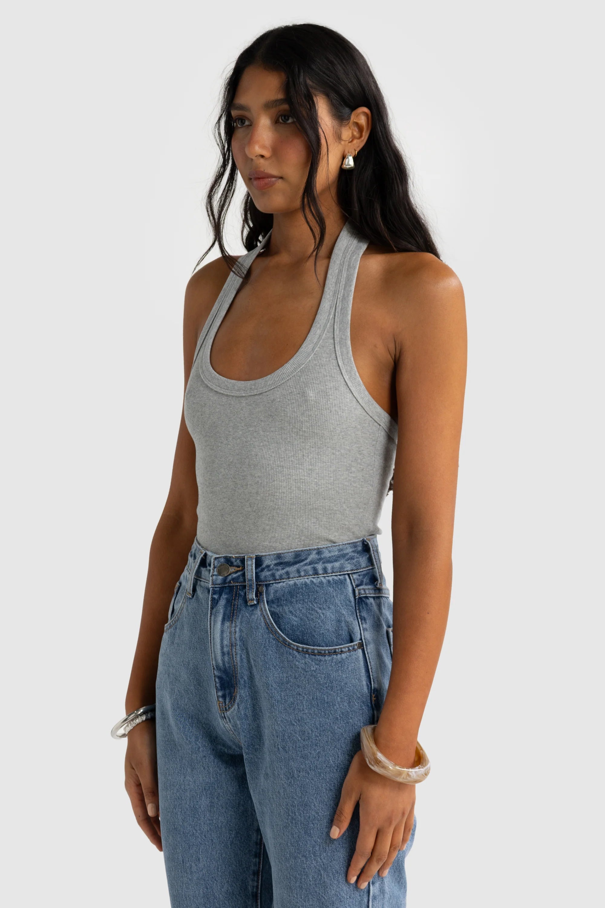 ORTC Sunday Halter Tank - Grey