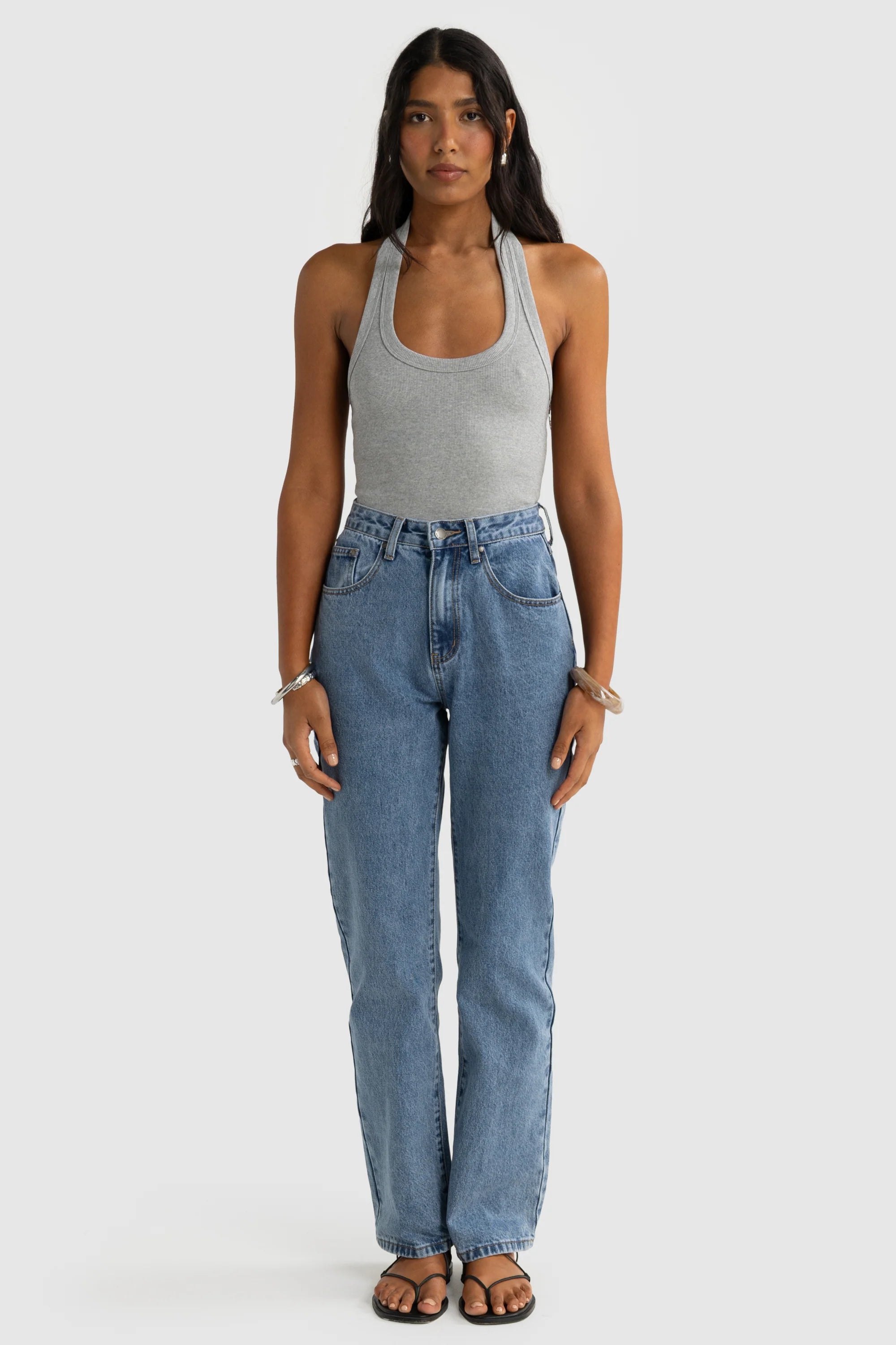 ORTC Sunday Halter Tank - Grey