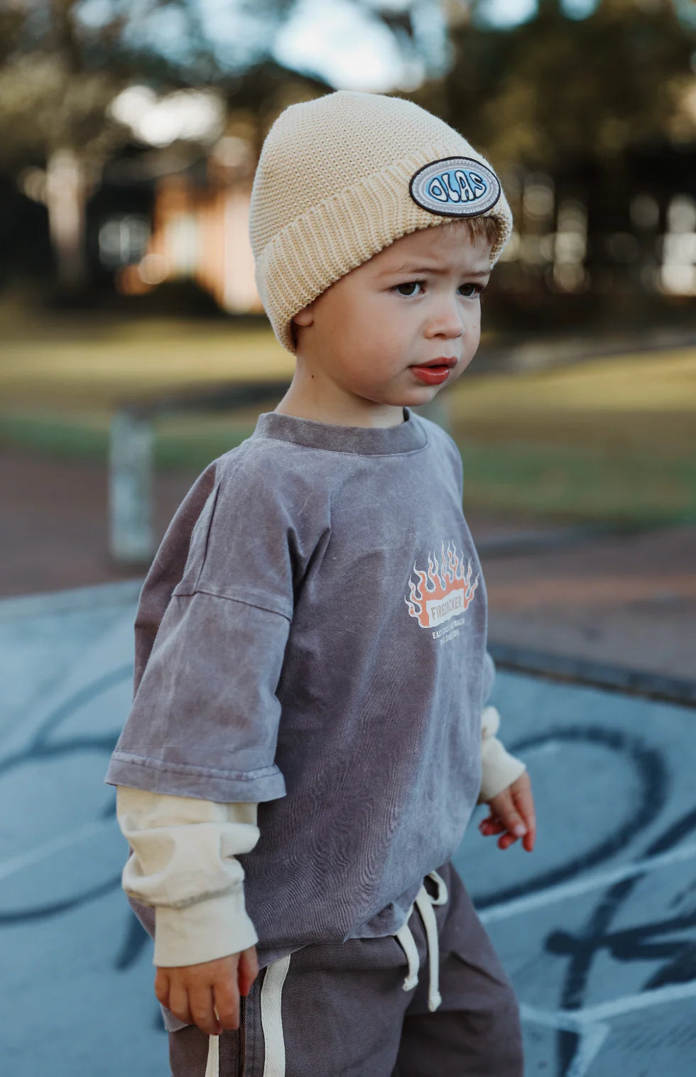 Olas Fire Cracker Longsleeve Mini Tee