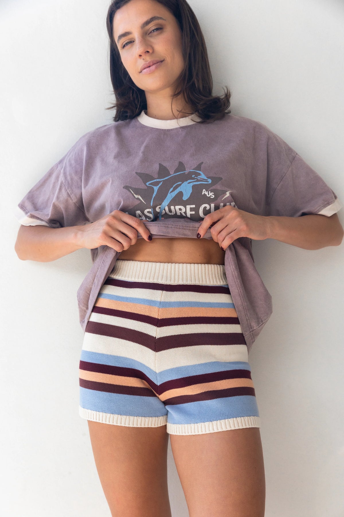 Olas Muse Stripe Knit Short