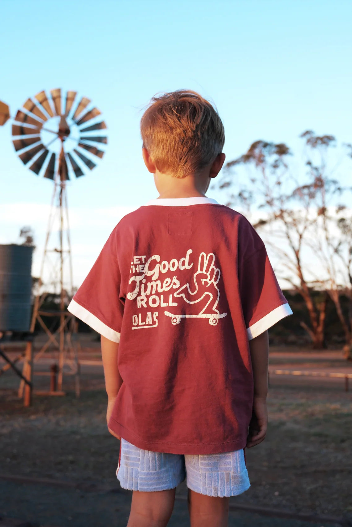 Olas Rollin Tee Mini - Red