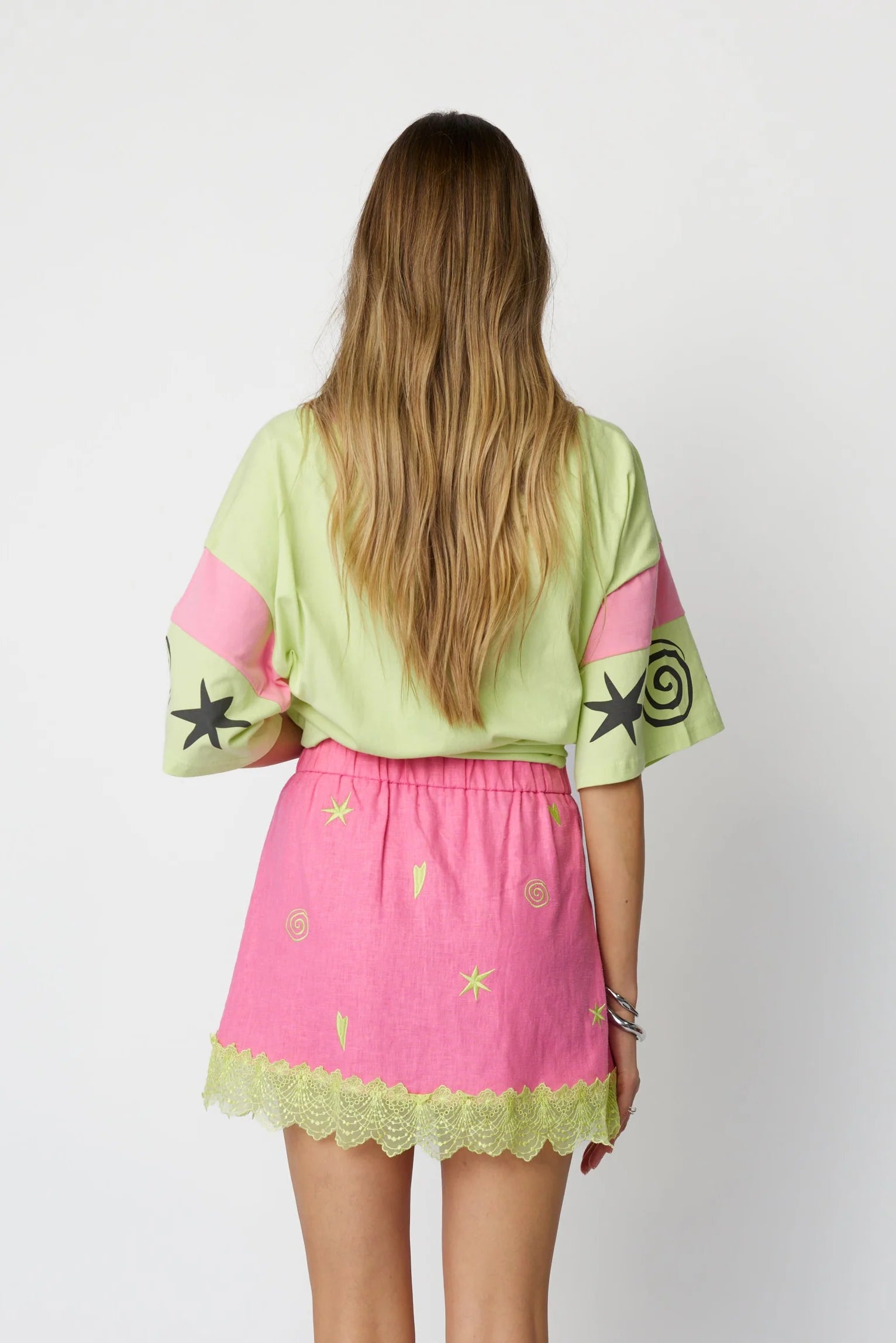 Only Lovers Left Lucky Mini Skirt - Love Potion