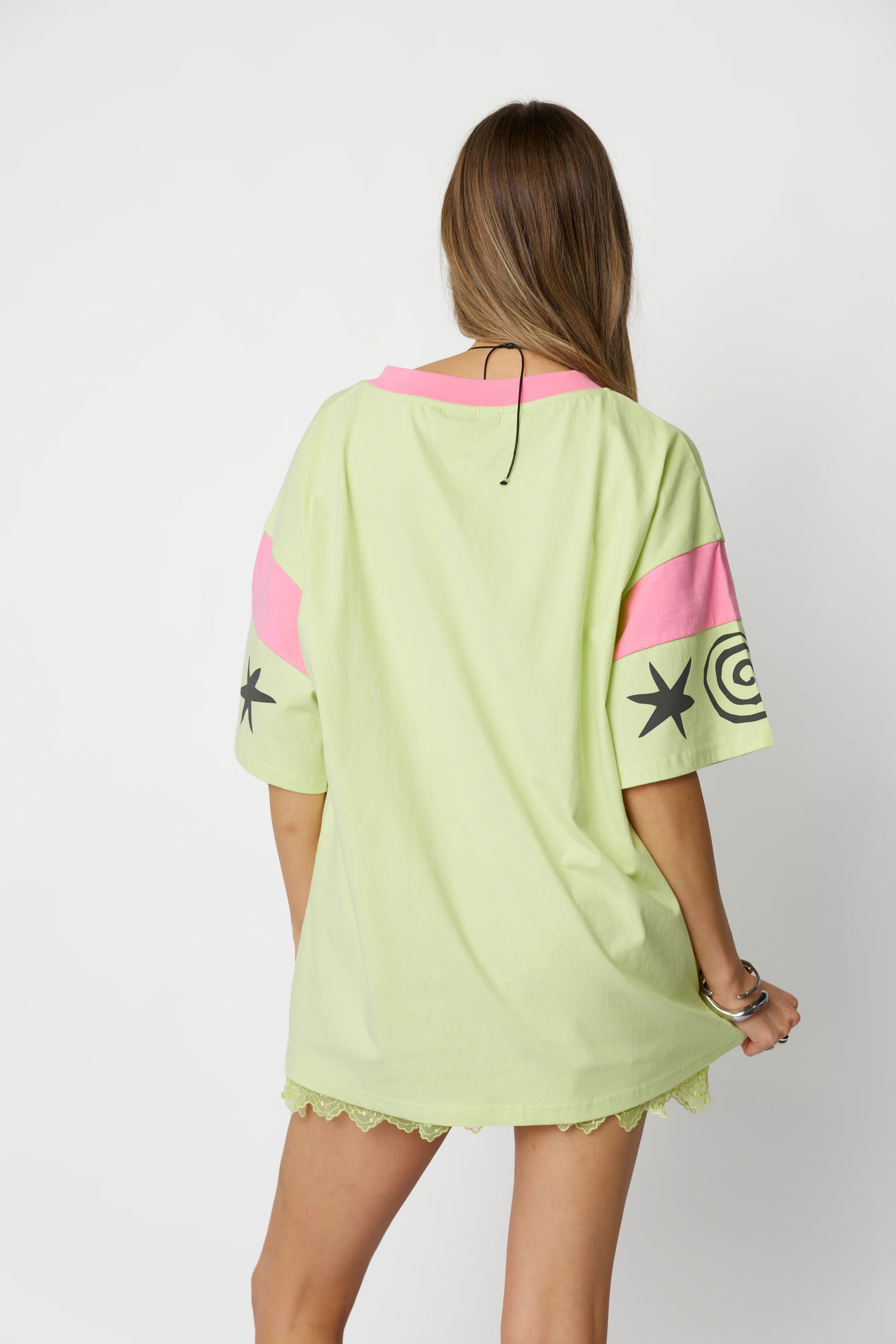Only Lovers Left Serpent Tee - Lime