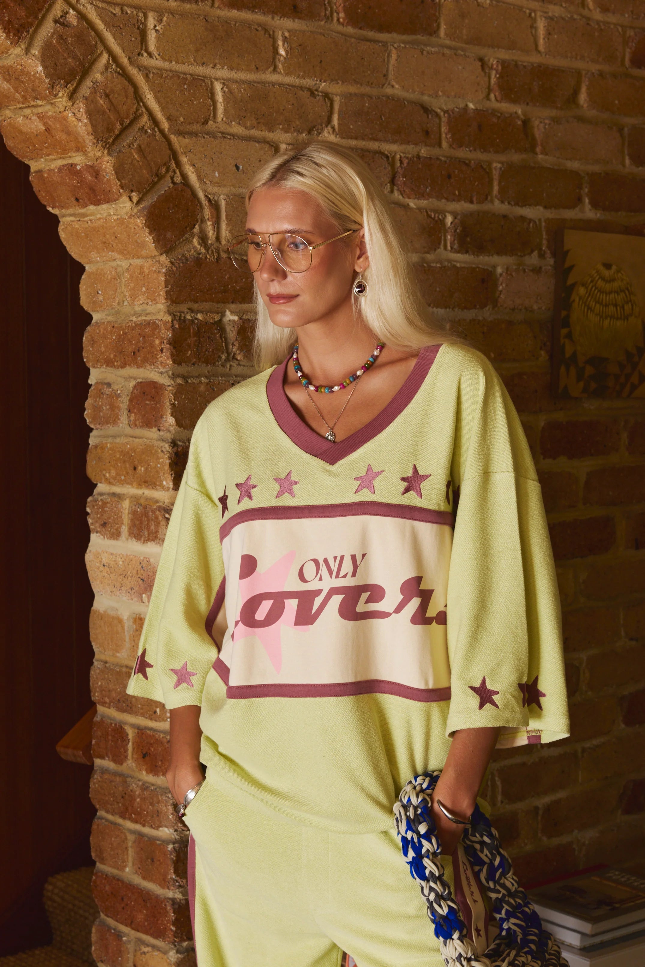 Only Lovers Left Surf League Jersey - Pistachio