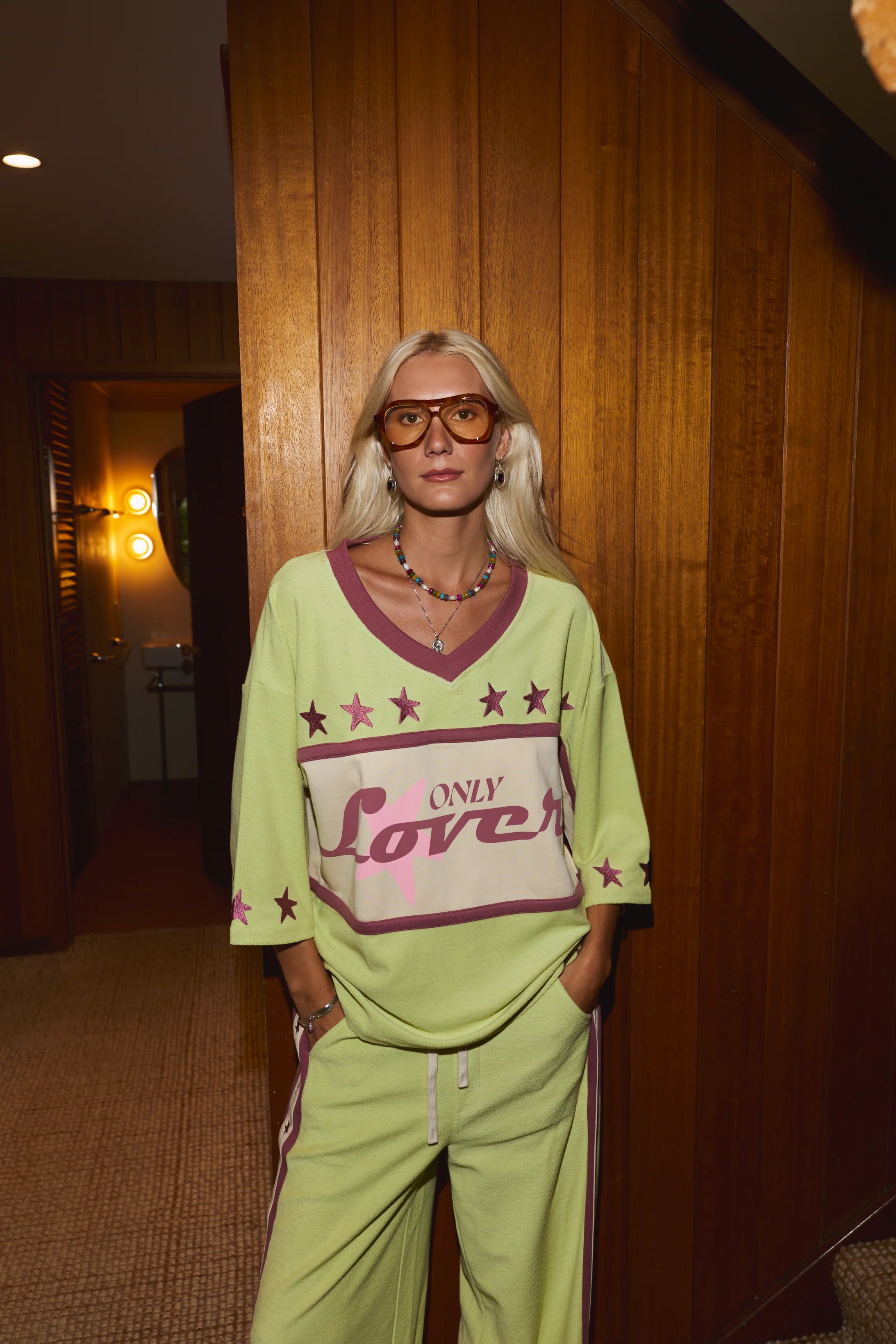 Only Lovers Left Surf League Jersey - Pistachio