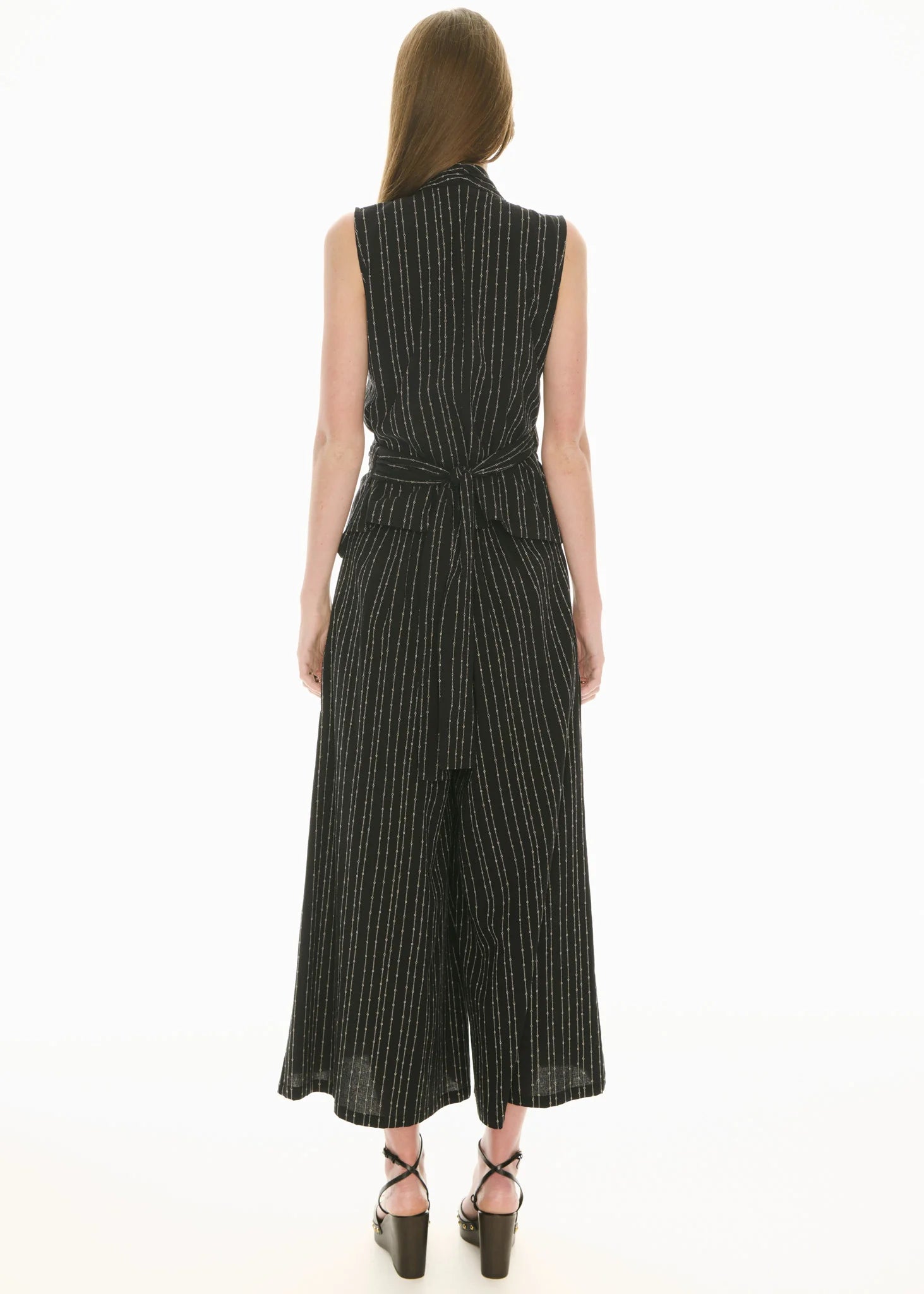 POL Chelsea Wide Leg Pant - Stripe