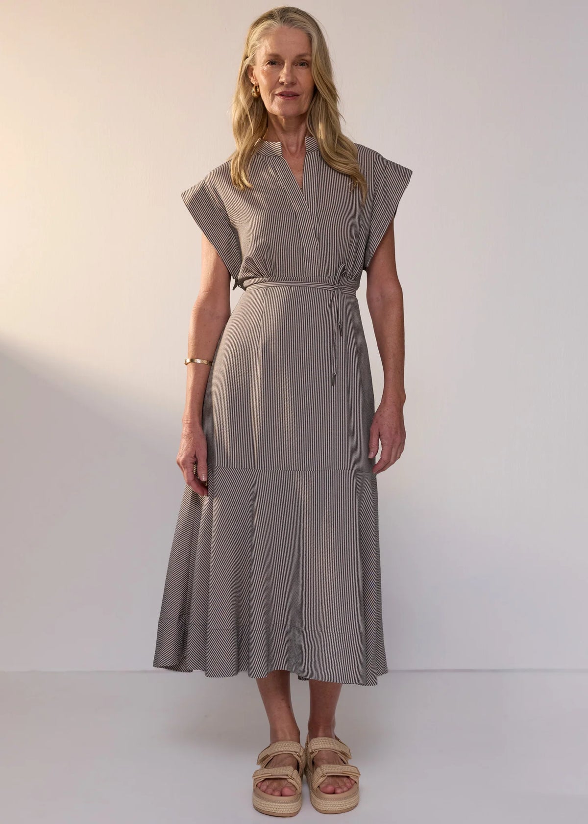 POL Dylan Dress - Shadow Stripe