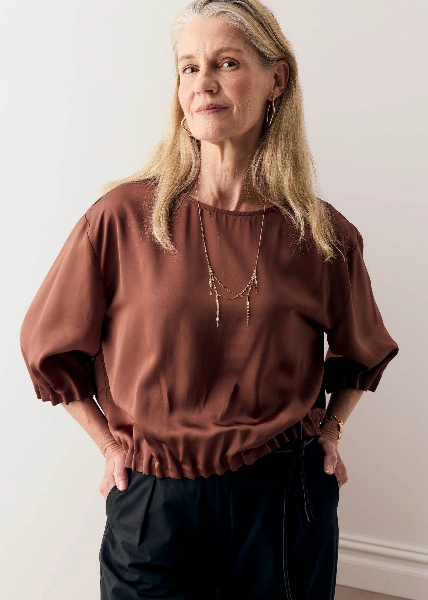 POL Innes Tuck Top - Toffee