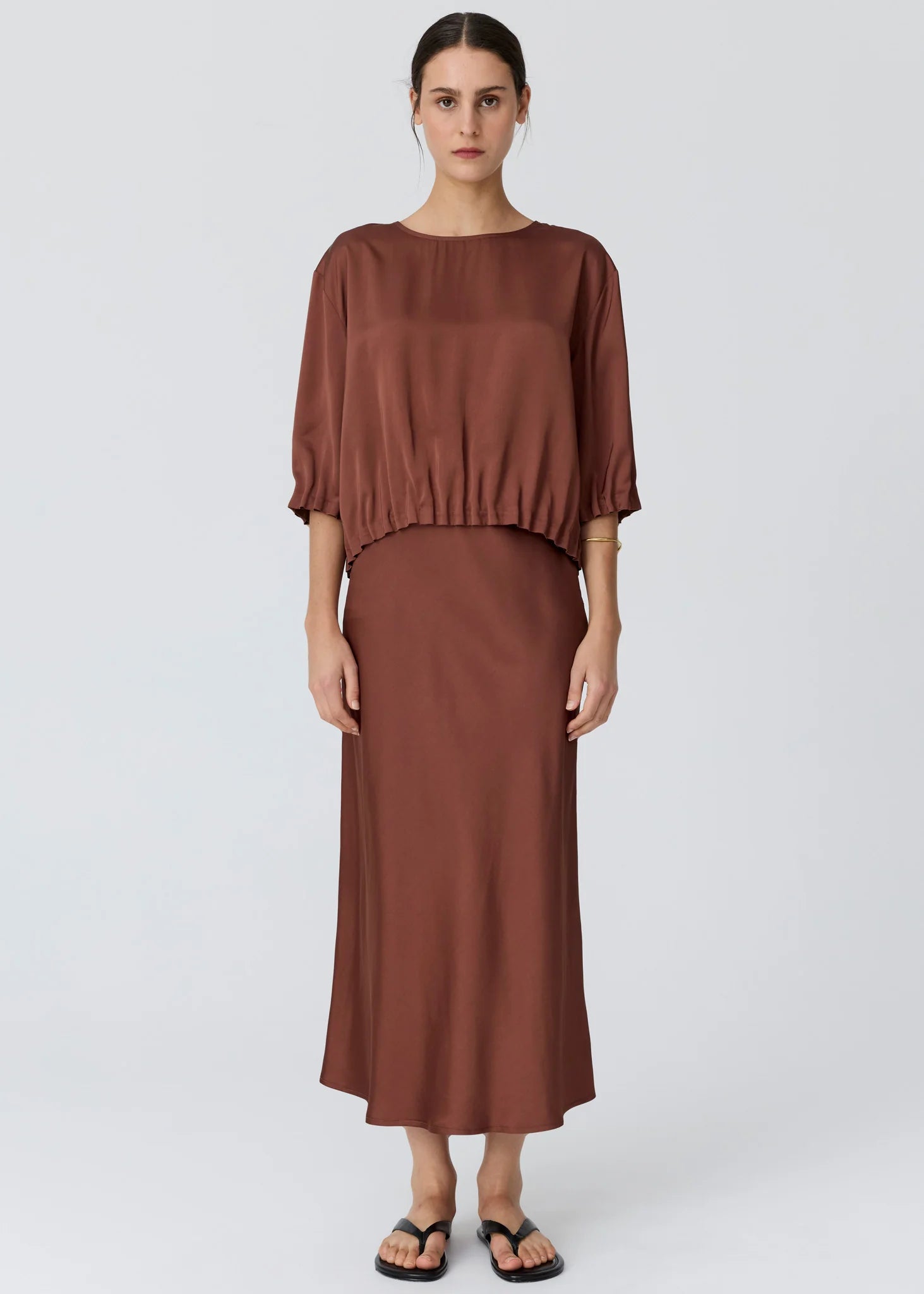 POL Innes Tuck Top - Toffee