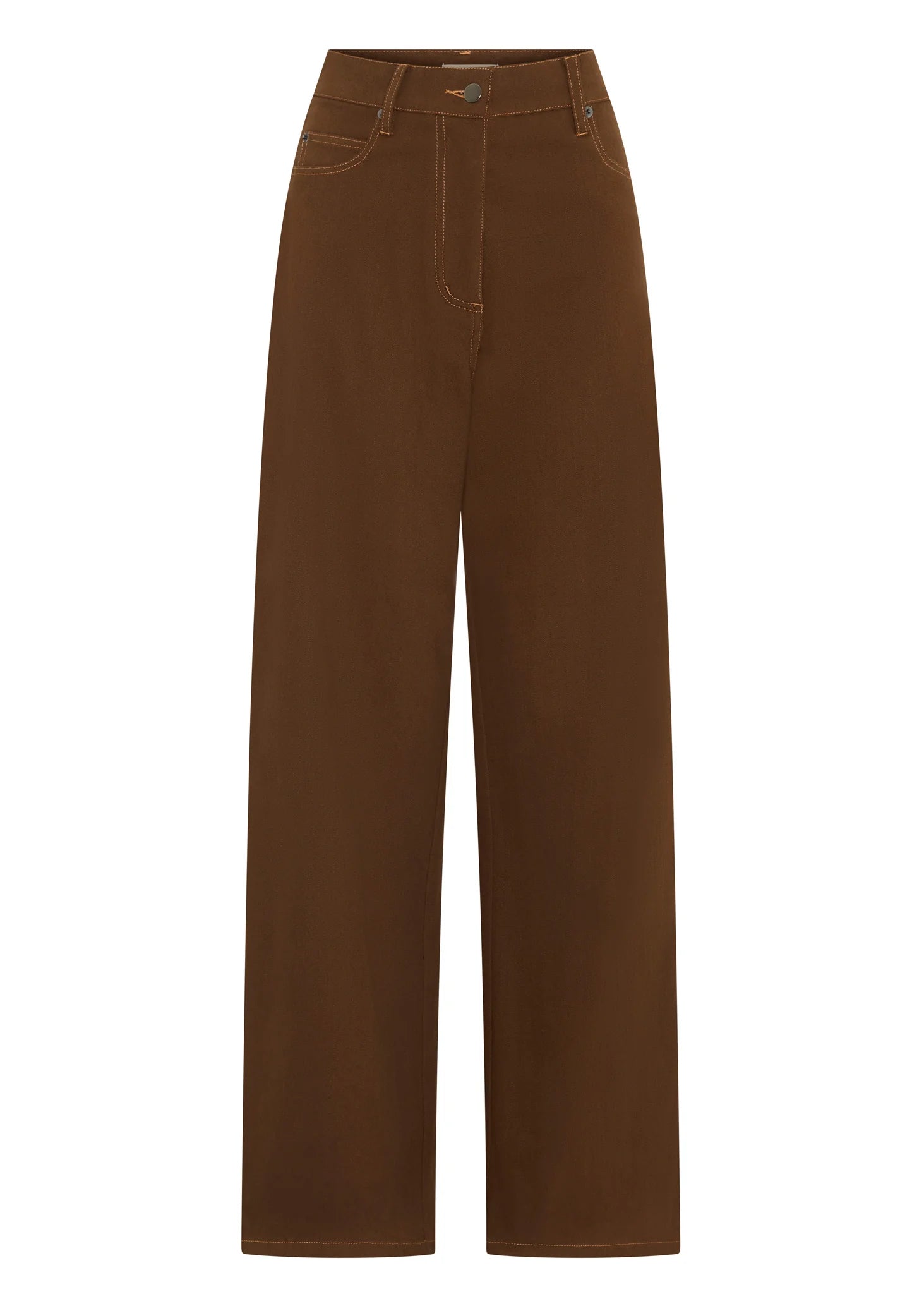 POL Lana Wide Leg Jean - Chocolate