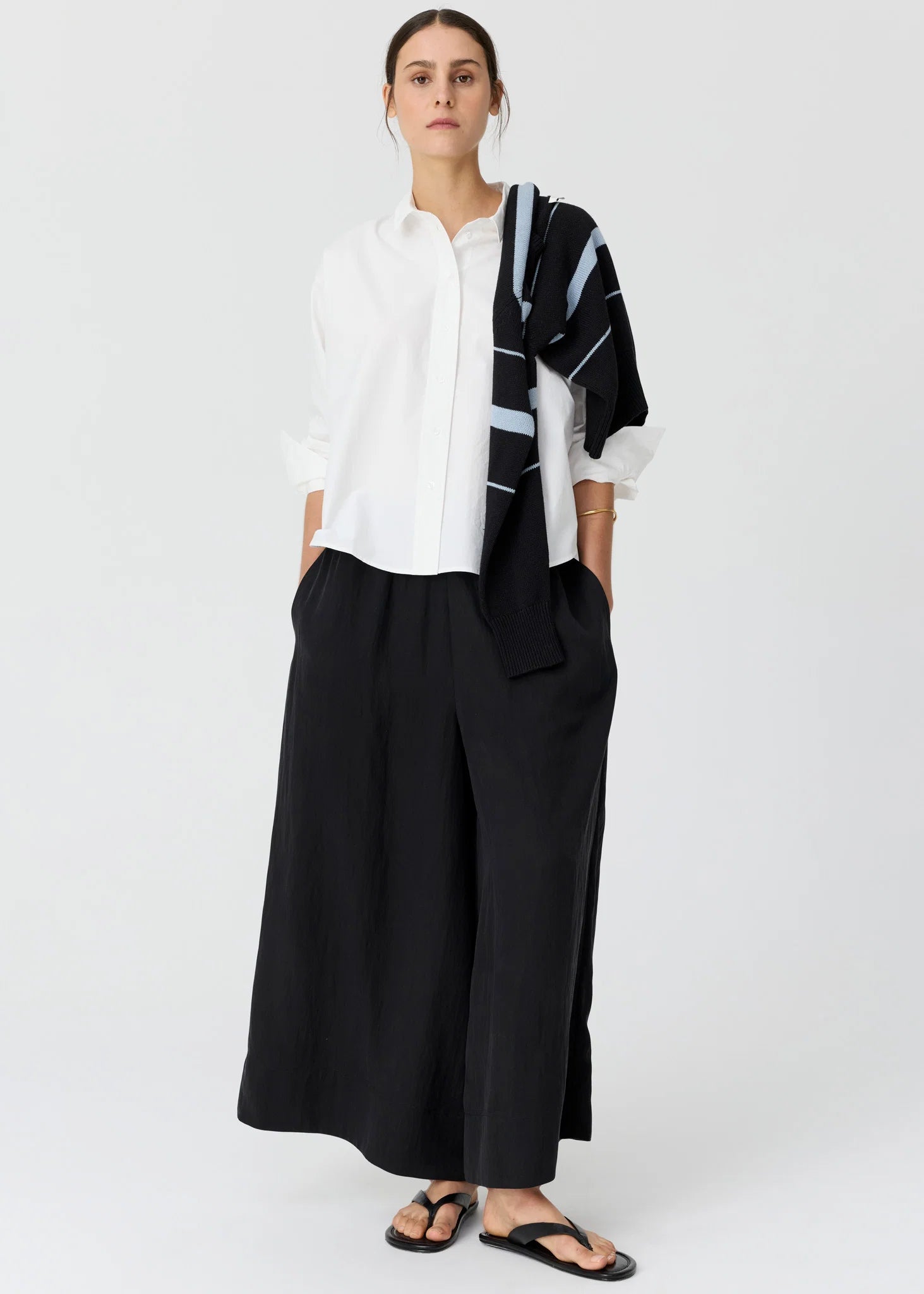 POL Elina 2 Way Shirt - White