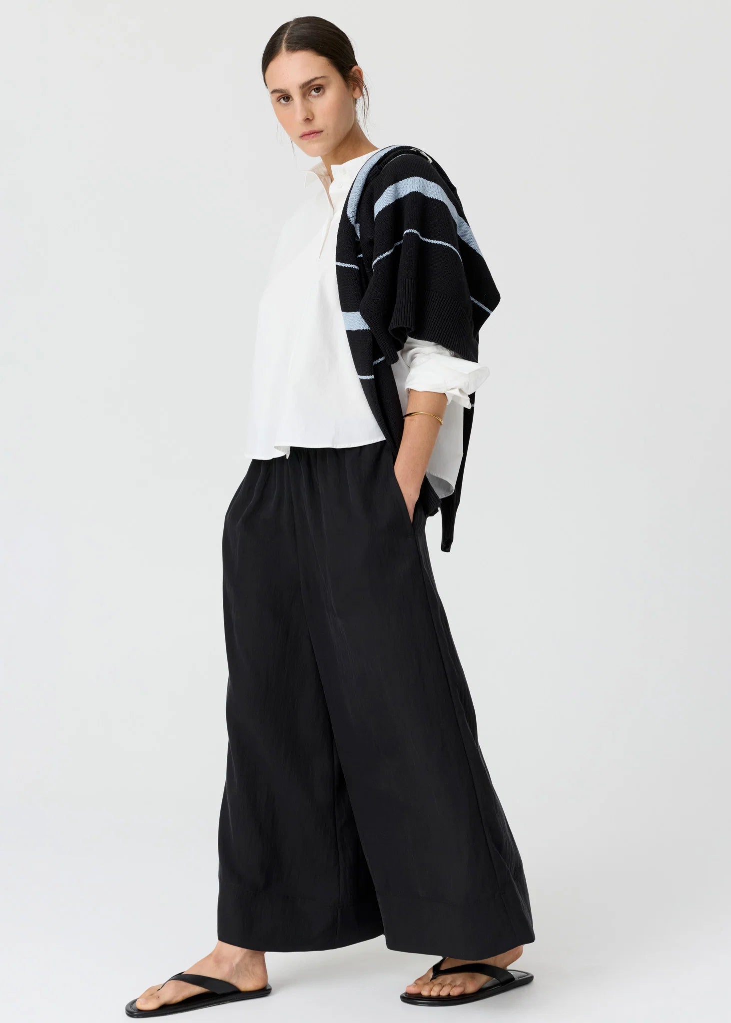 POL Elina 2 Way Shirt - White
