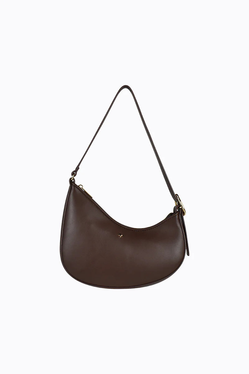 Peta + Jain Cinder Shoulder Bag - Choc/Gold