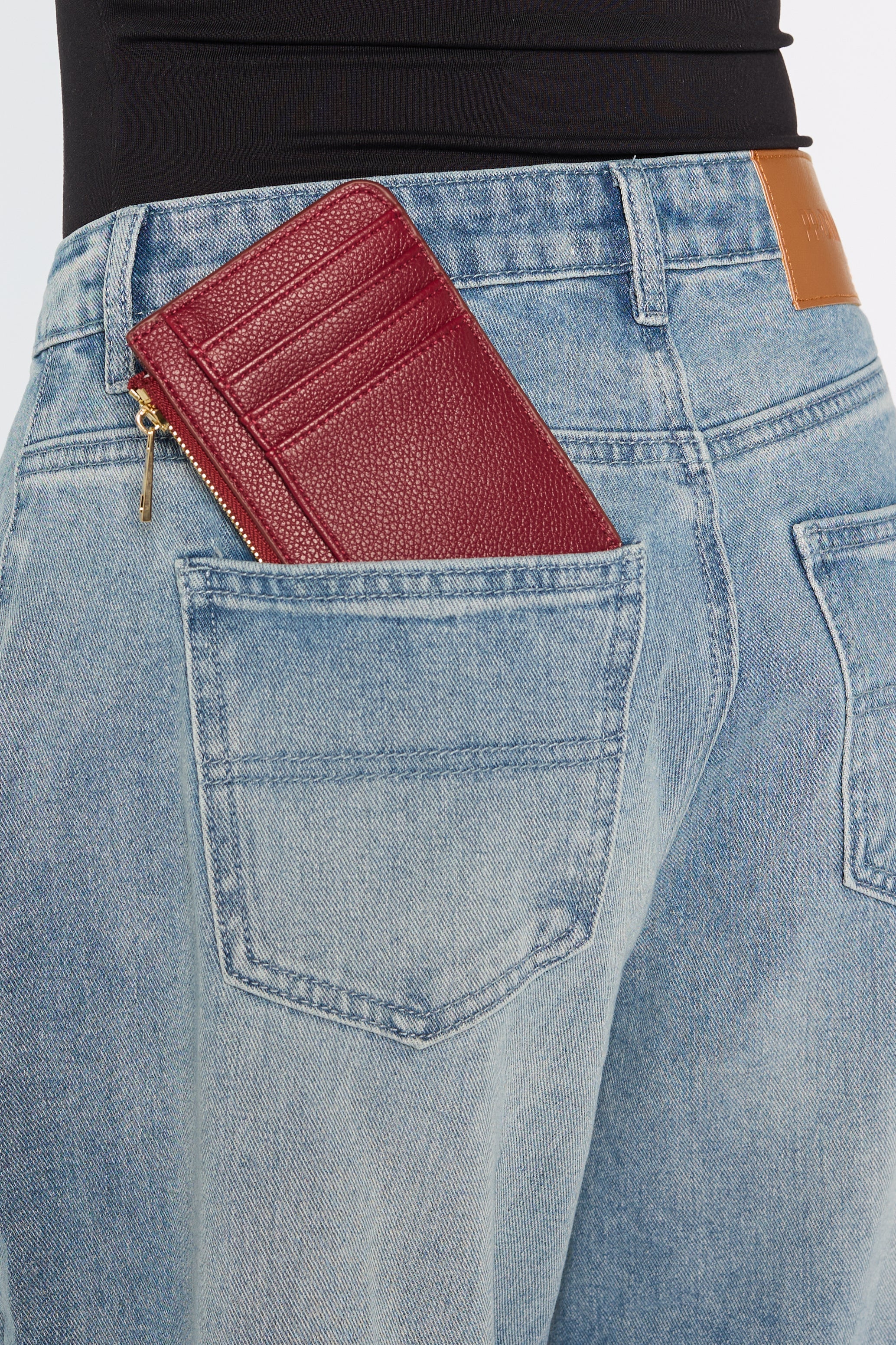 Peta + Jain Fitz CC Wallet - Berry Pebble/Gold
