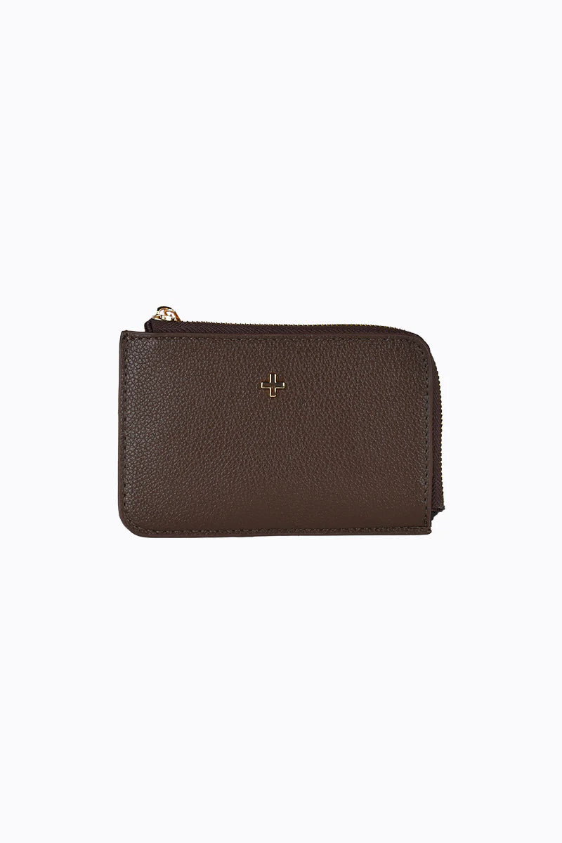 Peta + Jain Fitz Wallet - Choc/Pebble