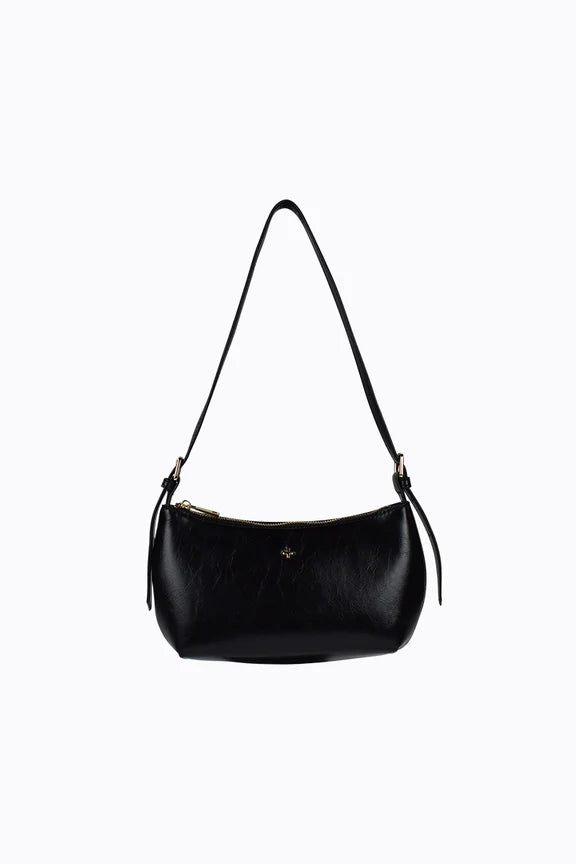Peta + Jain Hudson Shoulder Bag - Black Crinkle