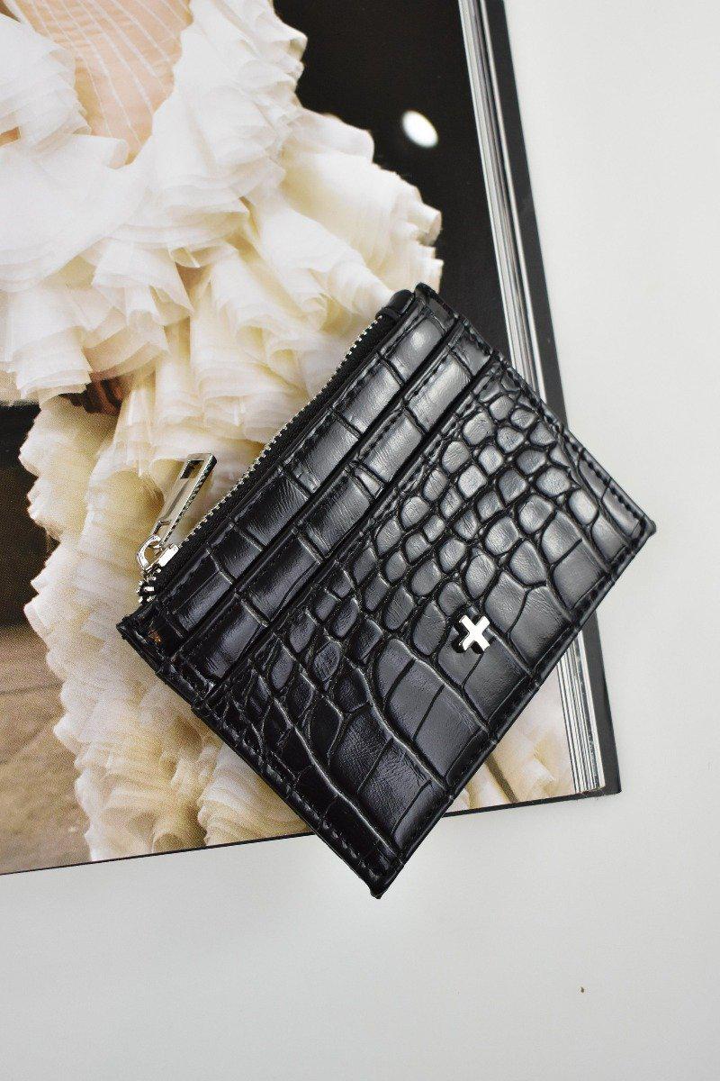 Peta + Jain Ivy Wallet - Black/Croc