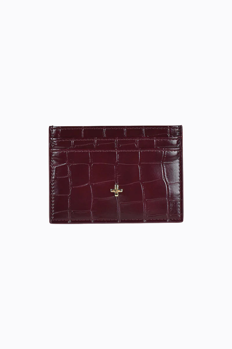 Peta + Jain Izzy Card Holder - Berry/Croc
