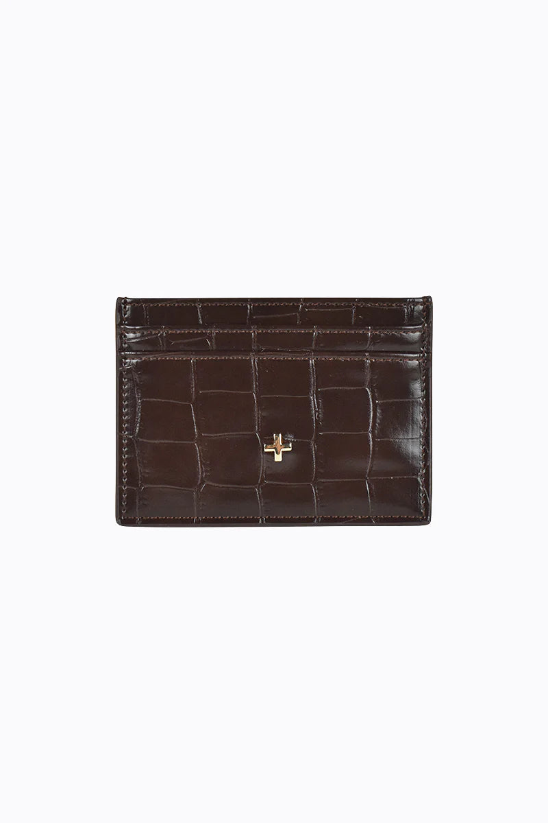 Peta + Jain Izzy Card Holder - Choc/Croc