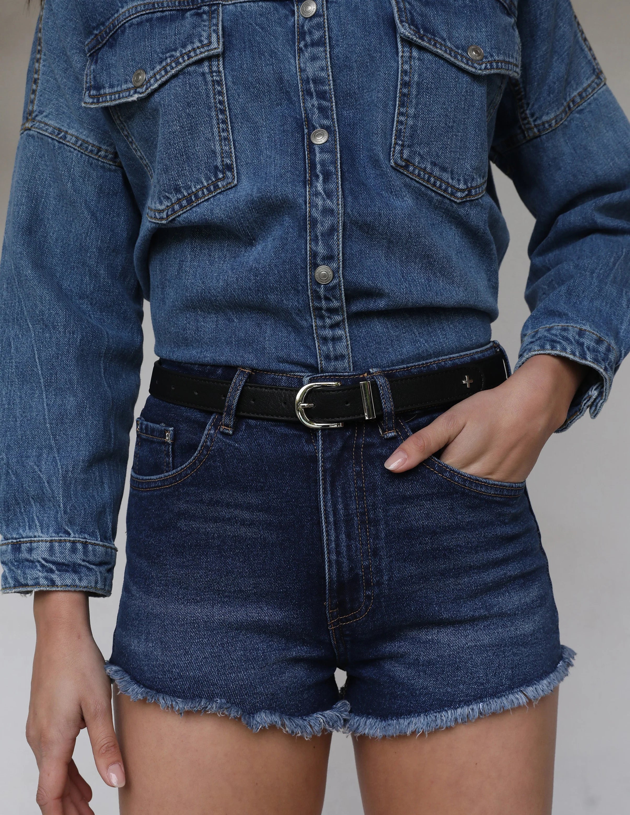 Peta + Jain Kendrick Belt - Black/Silver