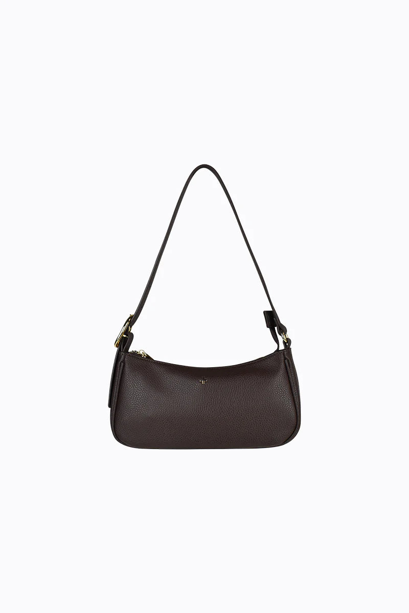 Peta + Jain Jesabel Shoulder Bag - Choc Pebble/Gold
