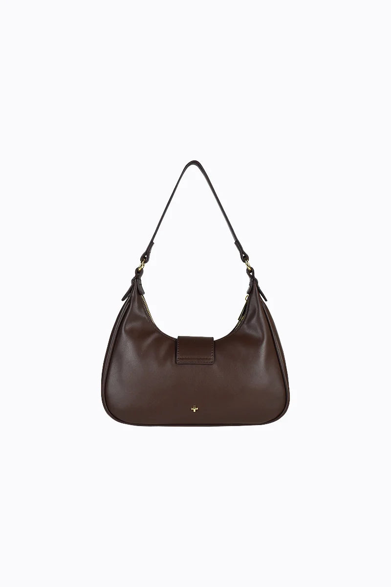 Peta + Jain Millie Scoop Shoulder Bag - Choc/Gold