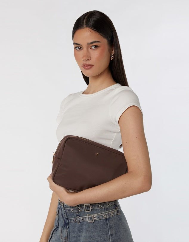 Peta + Jain Tammi Nylon Cos Bag - Choc