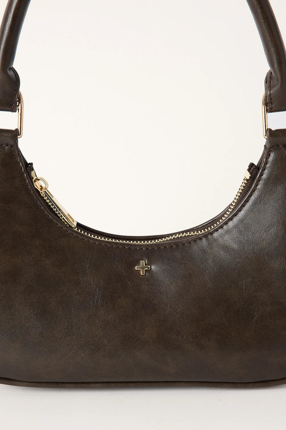 Peta + Jain Violet Shoulder Bag - Choc/Gold