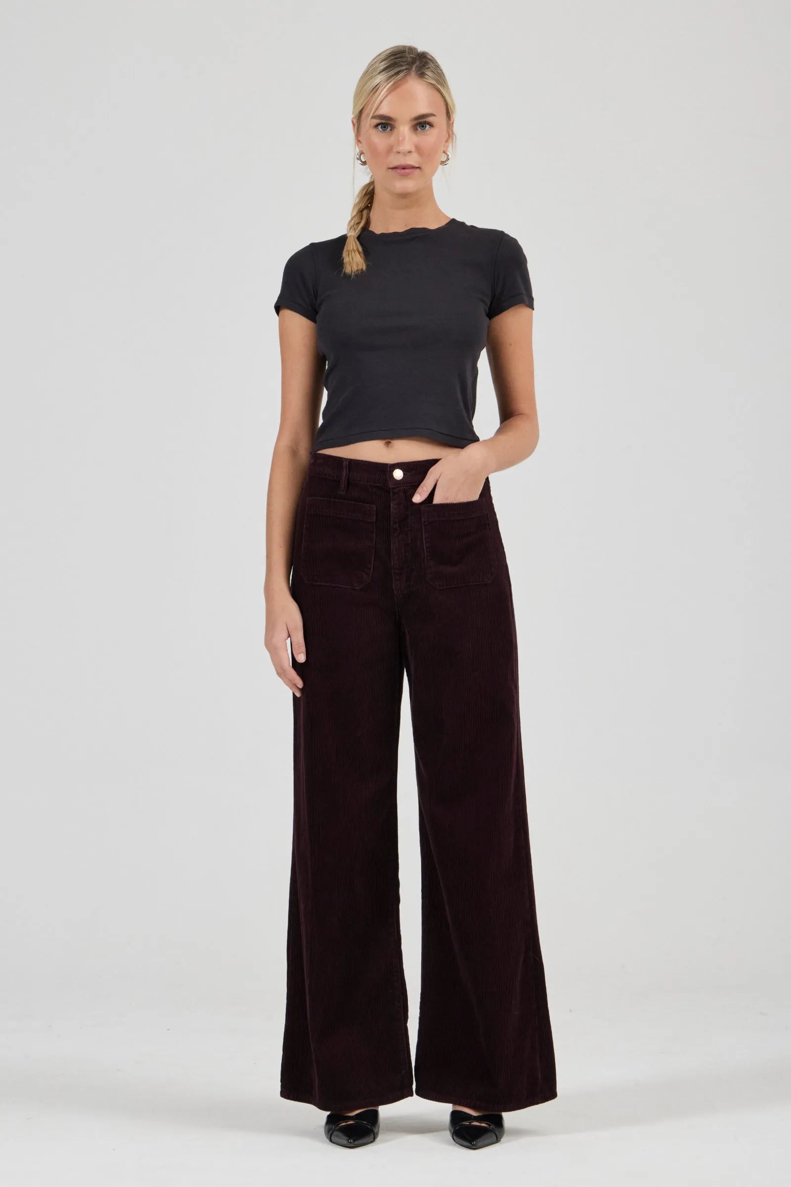 Rollas Relaxed Sailor Long Cord - Dark Cherry