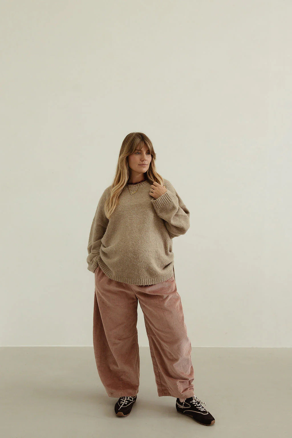 By Billie Ren Cord Pant - Dusk Pink
