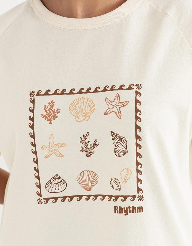Rhythm Sea Ranch Shell Tee - Vintage White