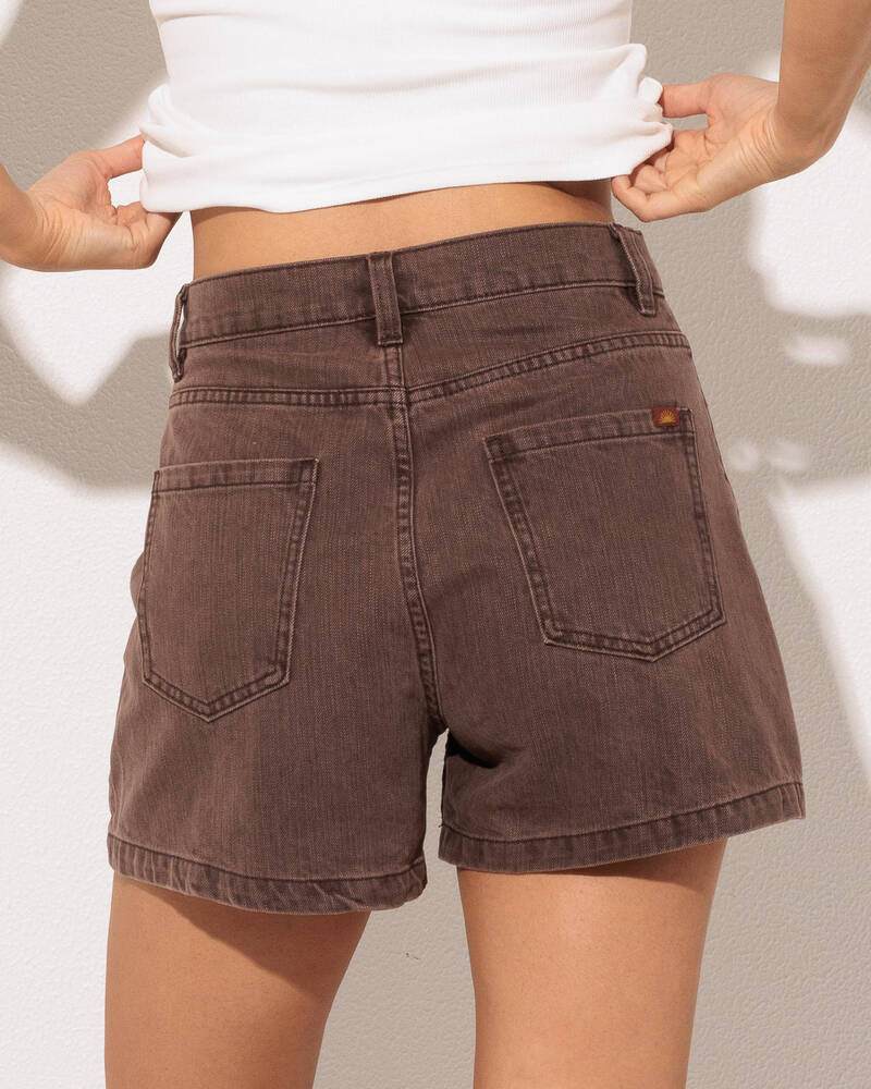 Rhythm Staple Denim Short - Chocolate