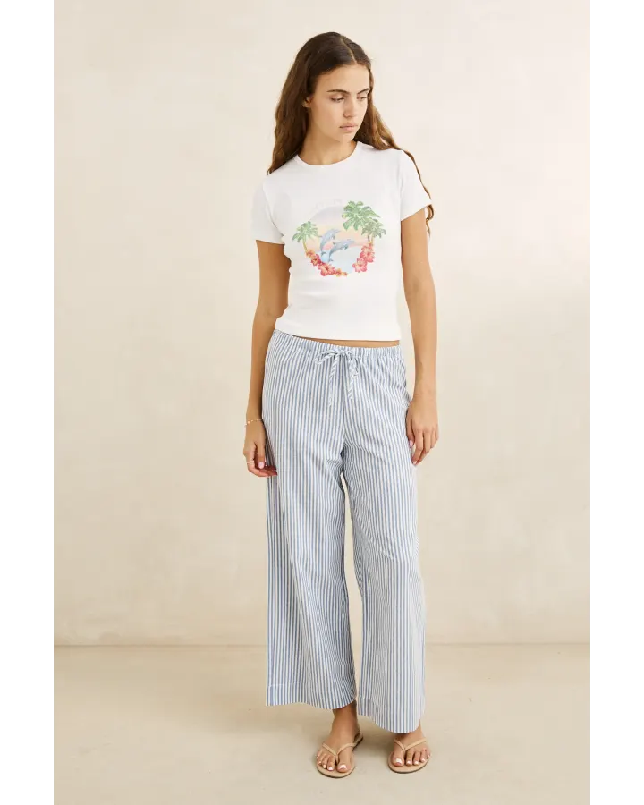 Rhythm Vista Stripe Beach Pant - Blue