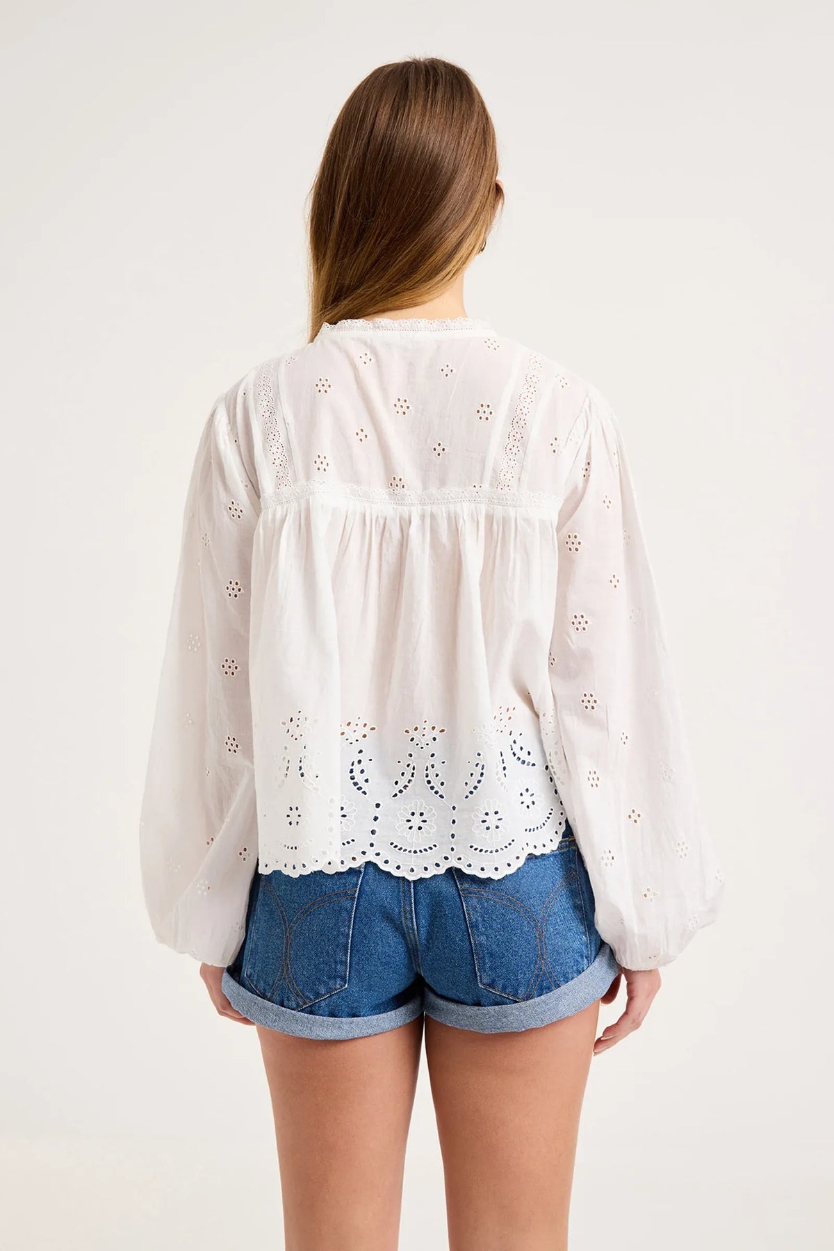 Rollas Darling Voile Blouse - White
