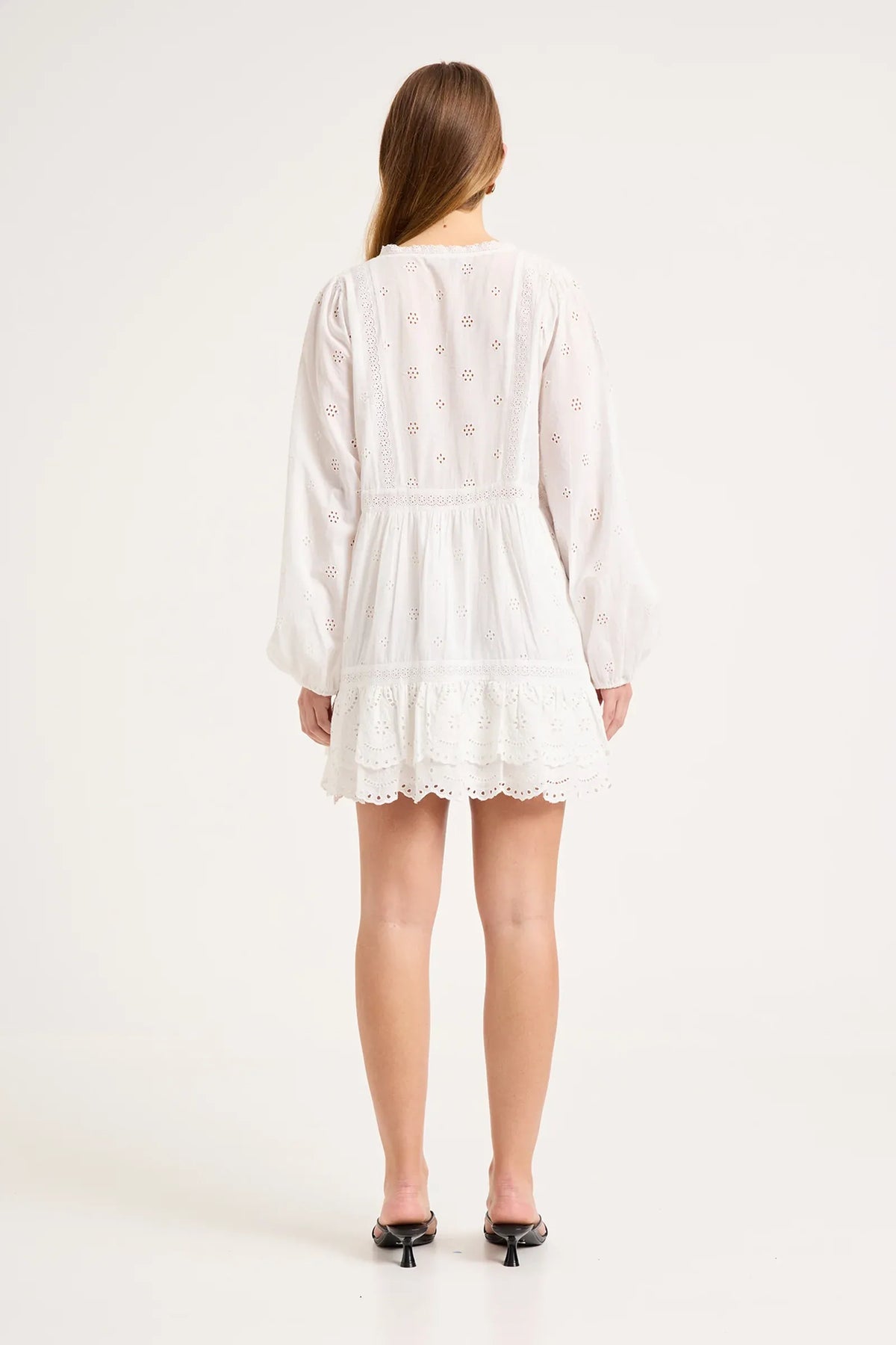 Rollas Maeve Voile Dress - White