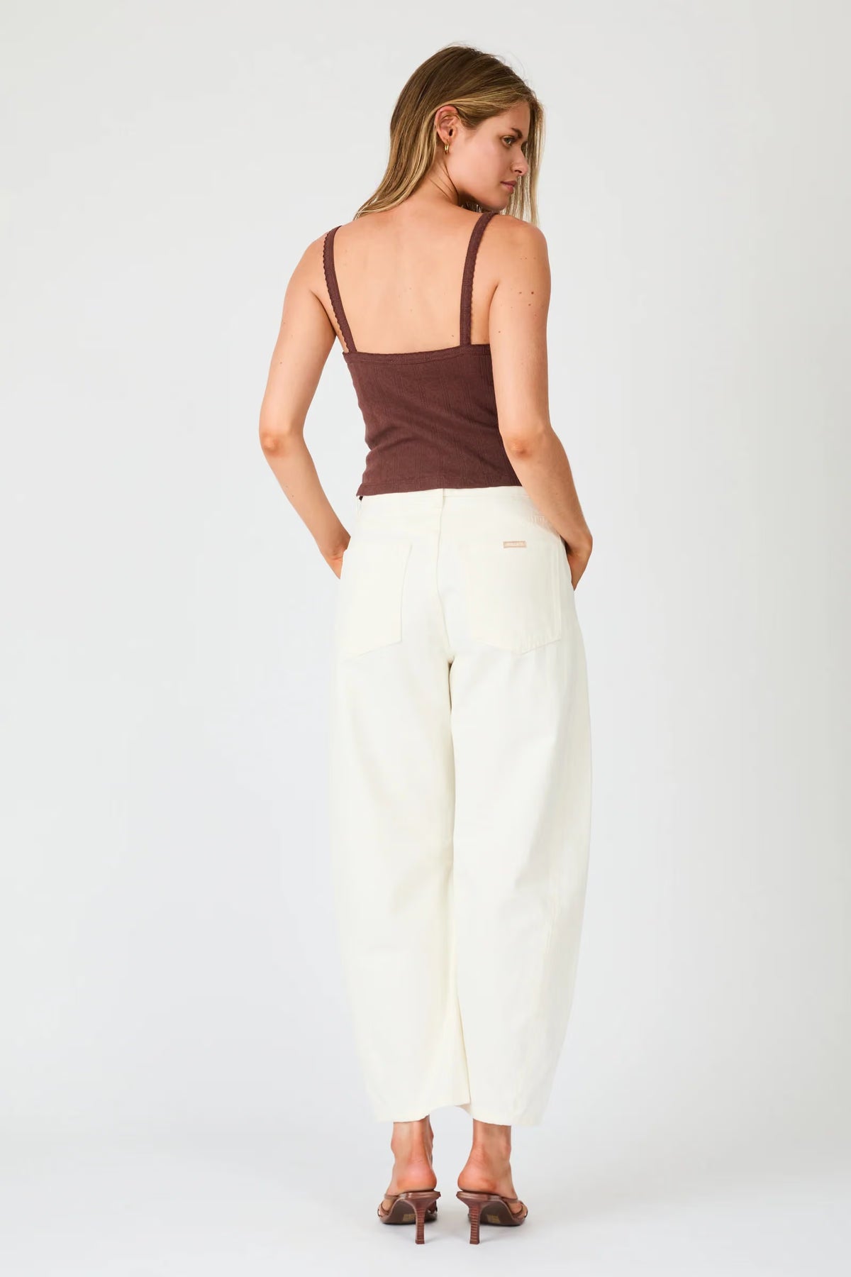 Rollas Pointelle Cami - Chocolate