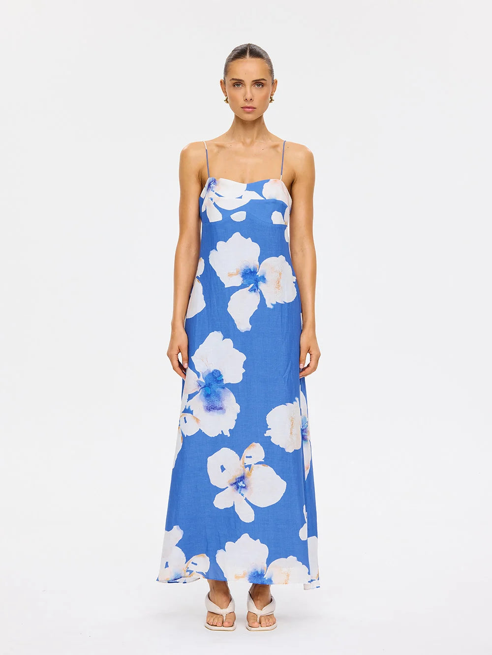 Kivari Rowena Strappy Maxi Dress - Blue