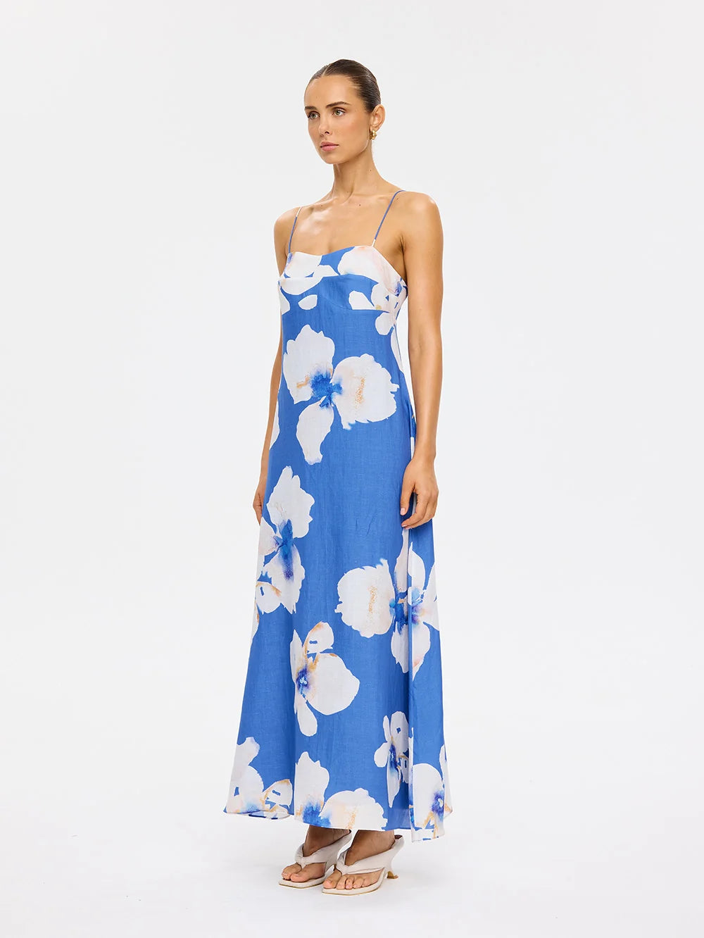 Kivari Rowena Strappy Maxi Dress - Blue