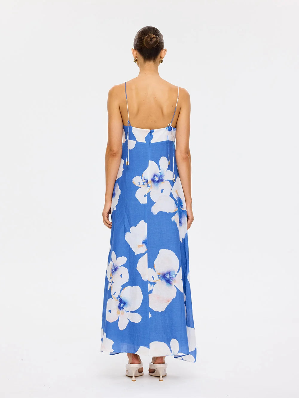 Kivari Rowena Strappy Maxi Dress - Blue