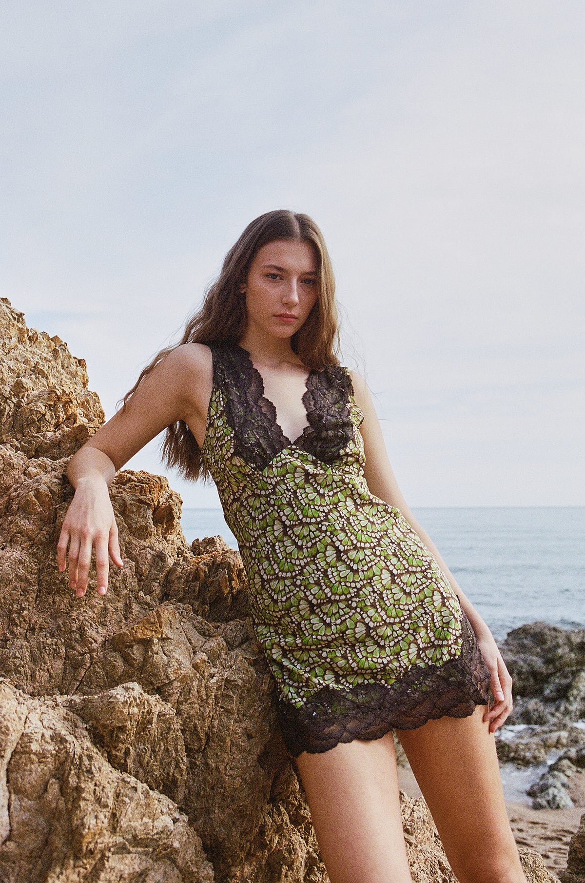 Rowie Annie Silk Mini Dress - Papillon