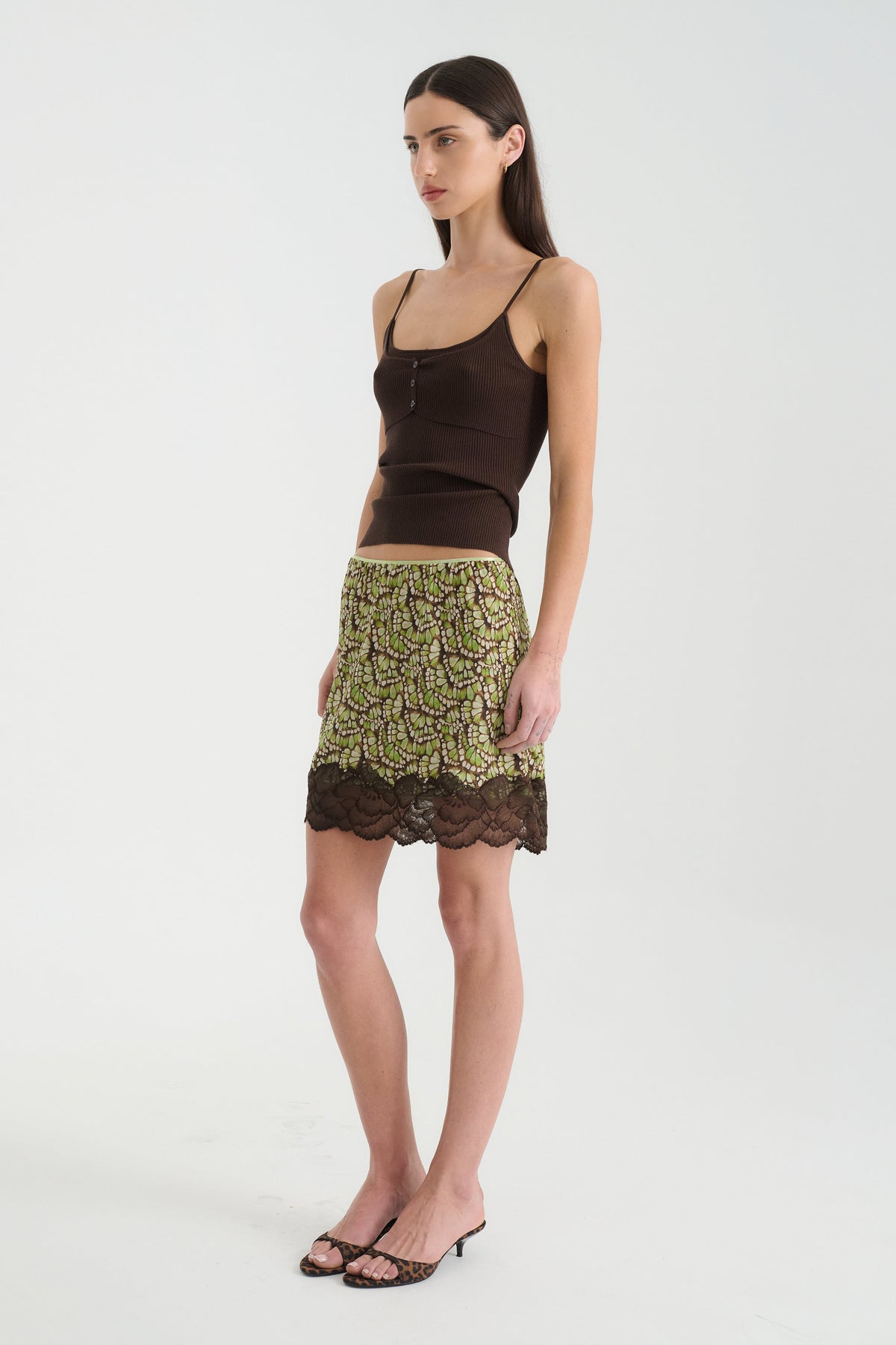 Rowie Marina Silk Mini Skirt - Papillon