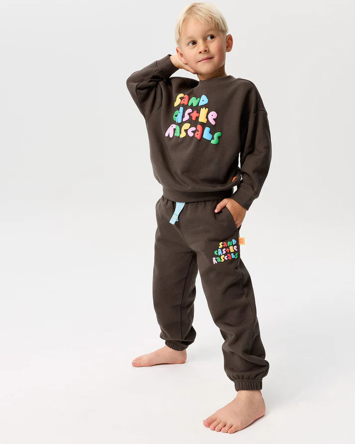 Sandcastle Rascals Tracky Dacks - Charcoal