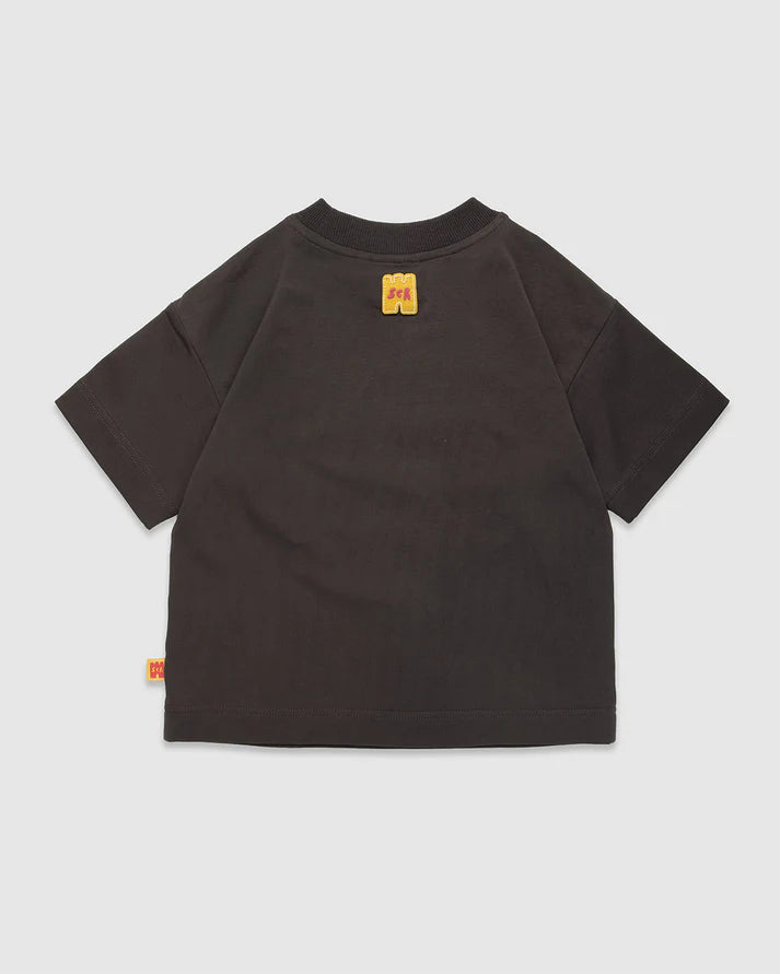 Sandcastle Rascals Boxy Tee - Charcoal
