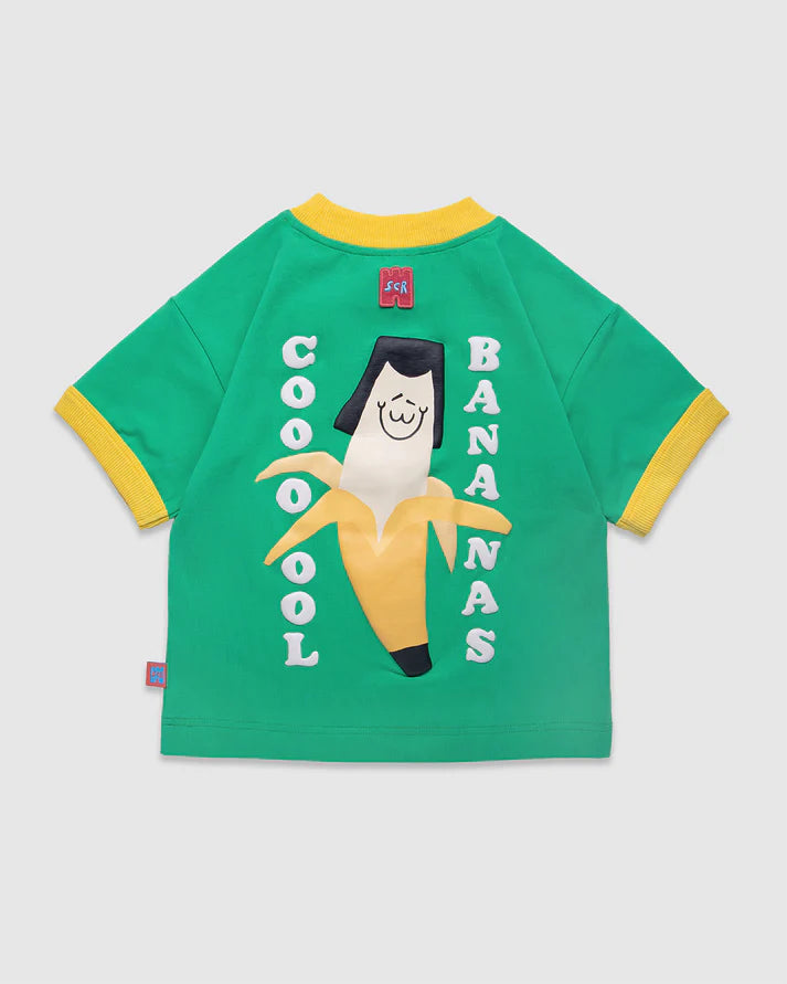 Sandcastle Rascals Ringer Tee - Green