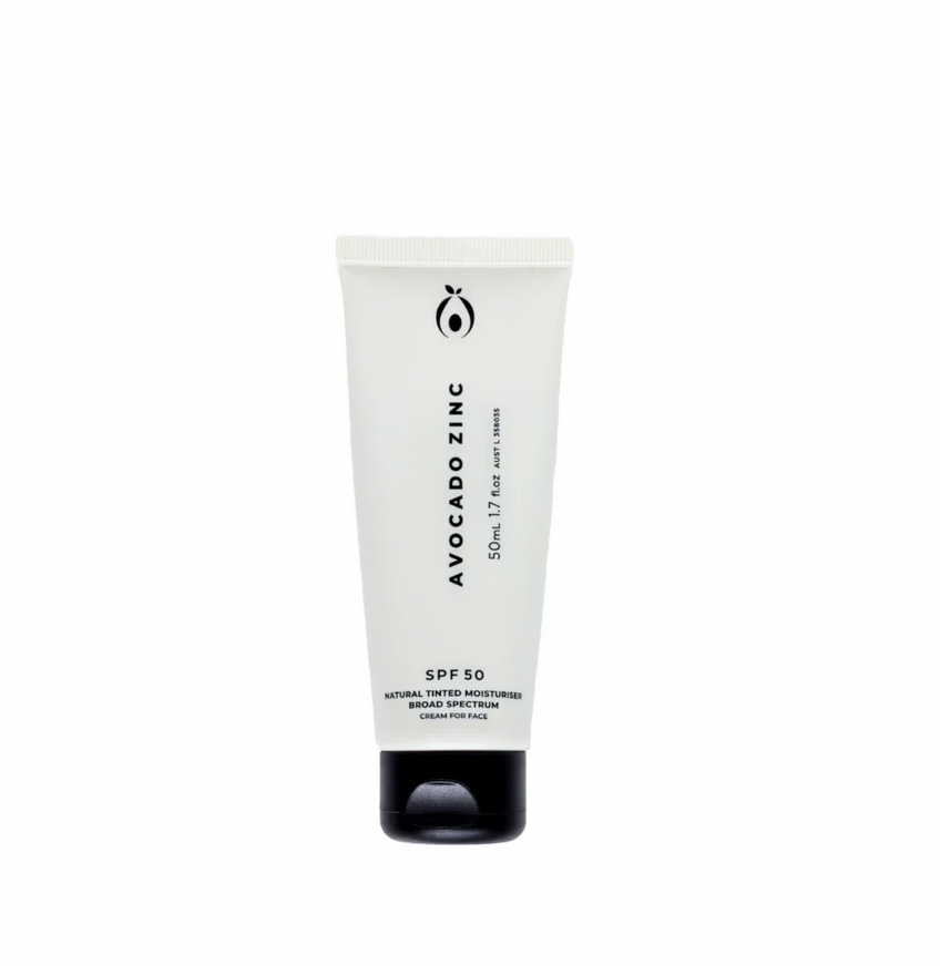 Avocado Zinc SPF 50 Natural Tinted Moisturiser - Light Medium