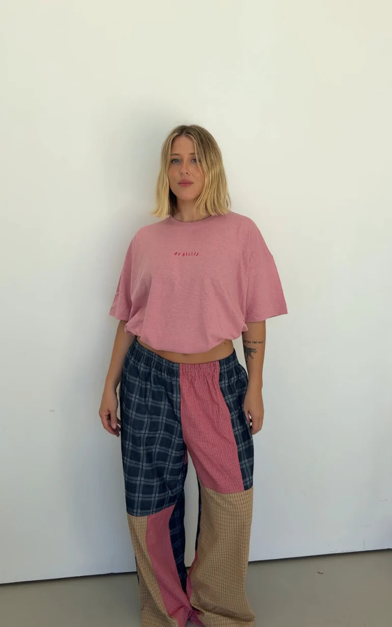 By Billie 	Athletic Wave Tee - Musk Pink