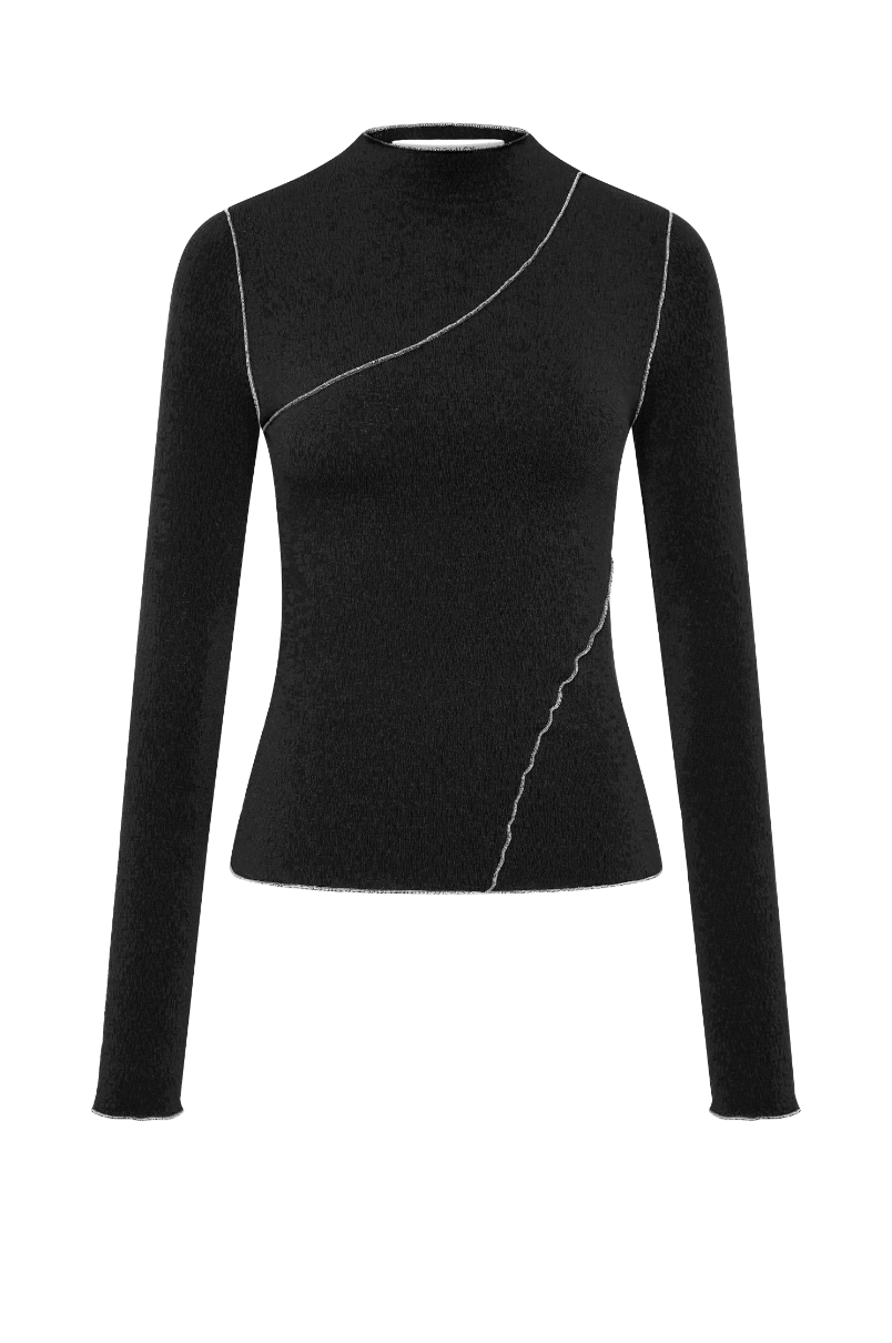 Nude Lucy Aslan LS Top - Black