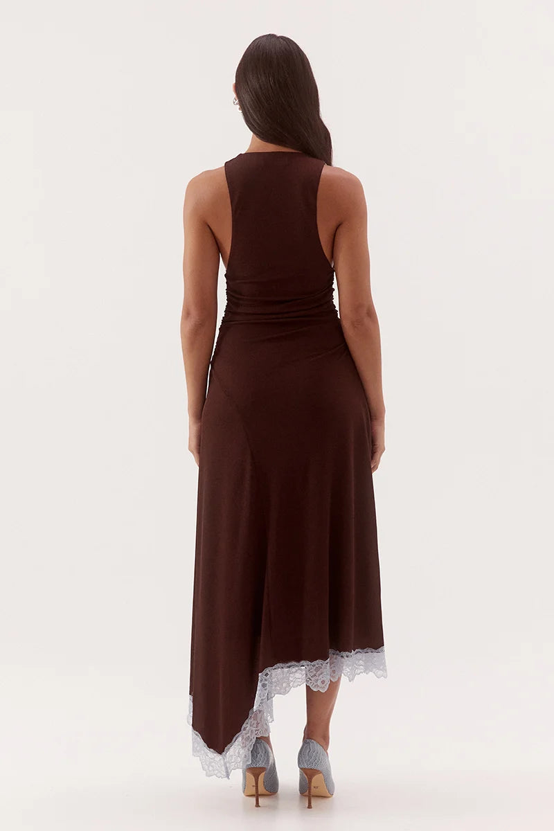 Sovere Studio Harlow Dress - Choc/Sky